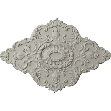 Ekena Millwork Ashford Ceiling Medallion, Hand-Painted Pot of Cream, 42 3/4"W x 28 7/8"H x 1"P CM42X28ASPCF